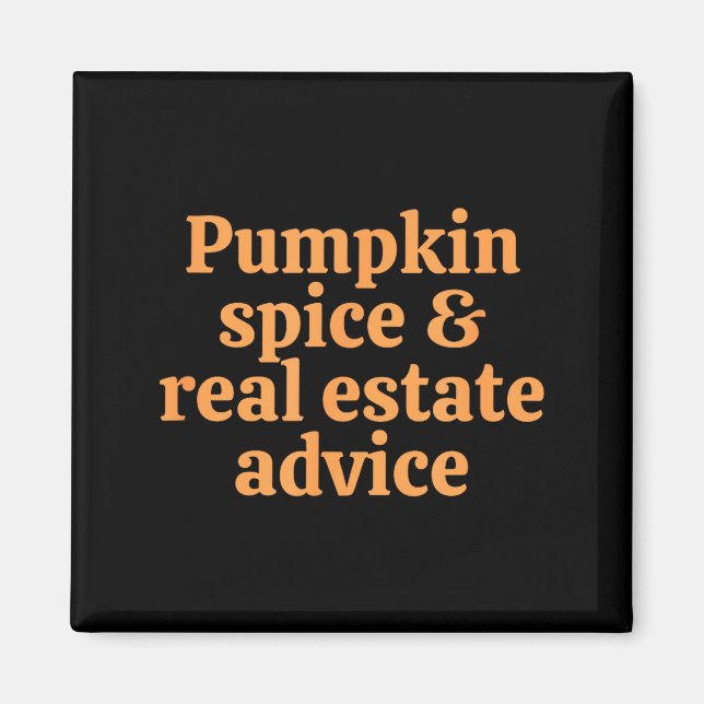 Imán Pumpkin Sce And Real Estate Advice  (Frente)