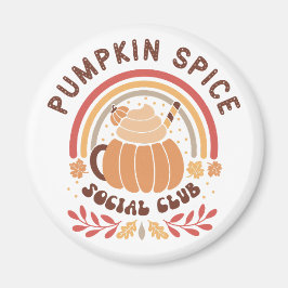 Imán Pumpkin Spice Social Club – Cute Fall PSL 