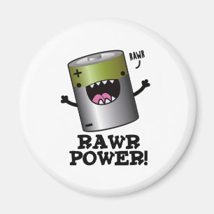 Imán Pun de batería divertida de alimentación de Rawr