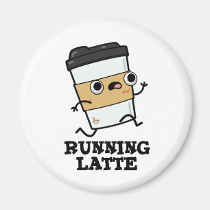 Imán Pun de café divertido de Latte