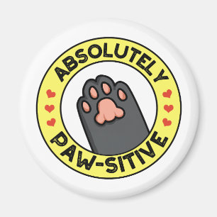Imán Pun de la insignia Paw, divertida y patética