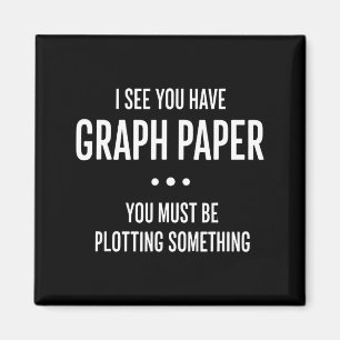 Imán Pun de papel gráfico divertido de matemáticas, te