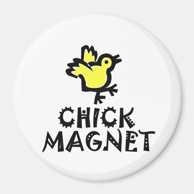 Imán Pun - Magnet de pollo con bebé (Frente)