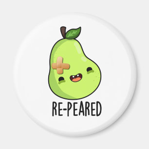 Imán Pun Pear Fruit Funny Re-Pearado