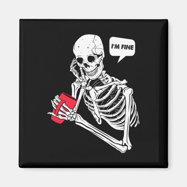 Imán Pun skeleton estoy bien actuación  (Frente)