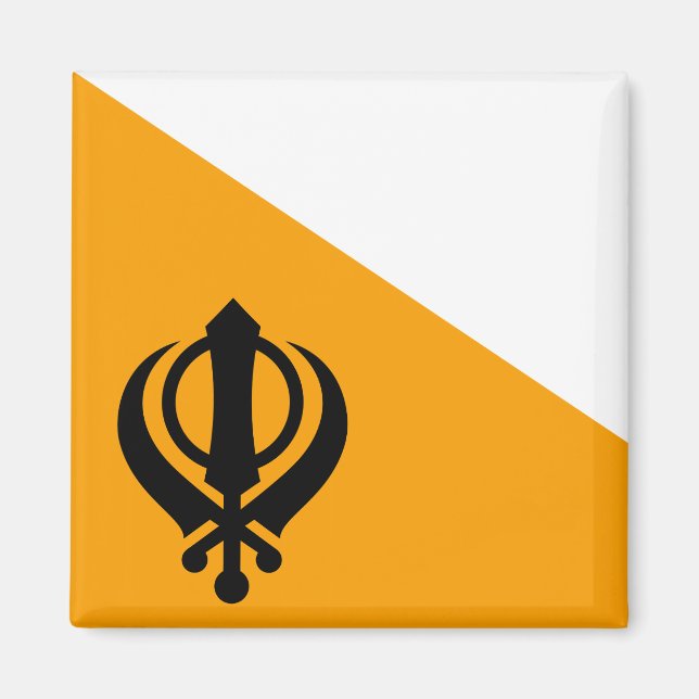 Imán Punjab Sikhism, bandera sagrada de Sikhism Nishan  (Frente)