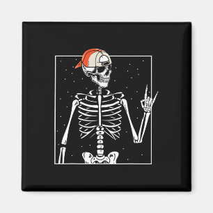 Imán Punk Guay Halloween de la gorra del esqueleto del 