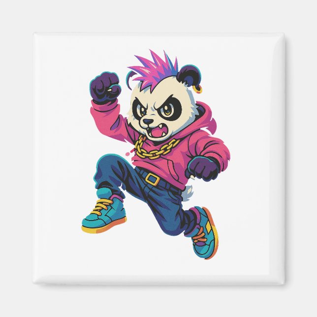 Imán Punk Panda Power (Frente)