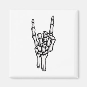 Imán Punk Rock Skeleton Guay Rocker Halloween Halloween