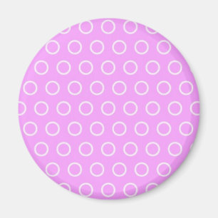 Imán pünktchen lila rosa puntúa pink polka dots tocan