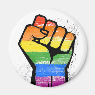 Imán Puño de resistencia LGBT
