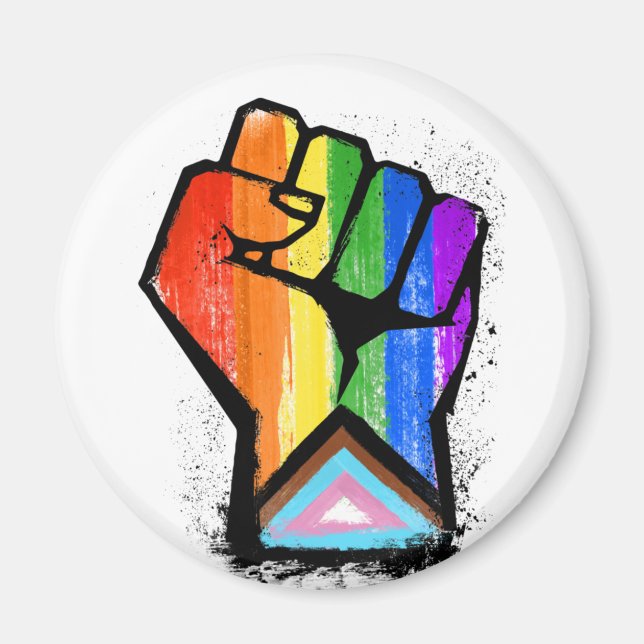 Imán Puño del Orgullo Progresista (Frente)