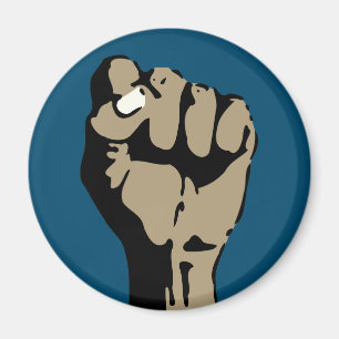 Imán puño democrático