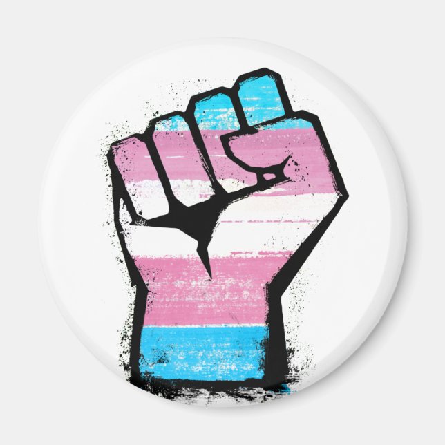 Imán Puño Orgullo Trans (Frente)