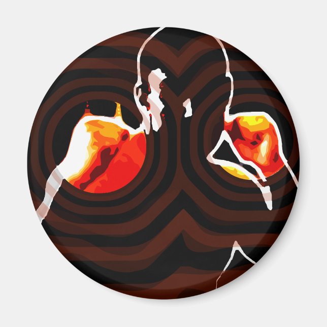 Imán puños de fuego. (Frente)