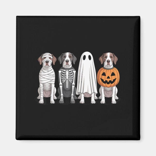 Imán Puntero inglés de calabaza de Halloween de fantasm (Frente)