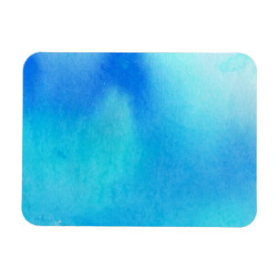 Imán Punto azul, acuarela abstracta pintada a mano