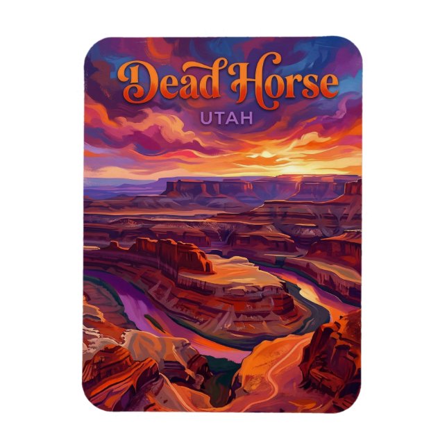 Imán Punto de Caballo Muerto Utah (Vertical)