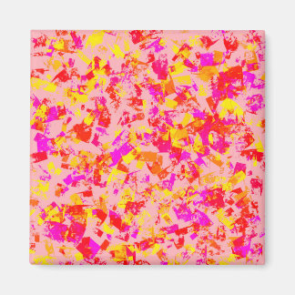 Imán Punto de pintura multicolor abstracto brillante