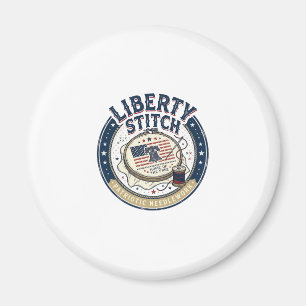 Imán Punto Liberty Patriótico Bordado Patriótico Necesi