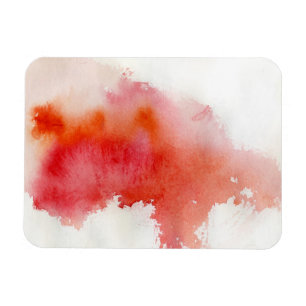 Imán Punto rojo, pintado a mano abstracto de la