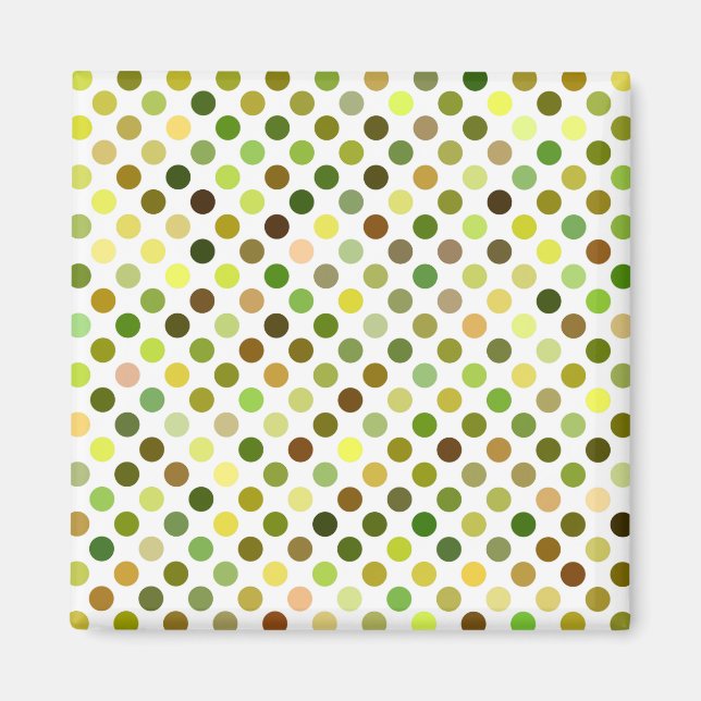 Imán Puntos amarillo y verde (Frente)