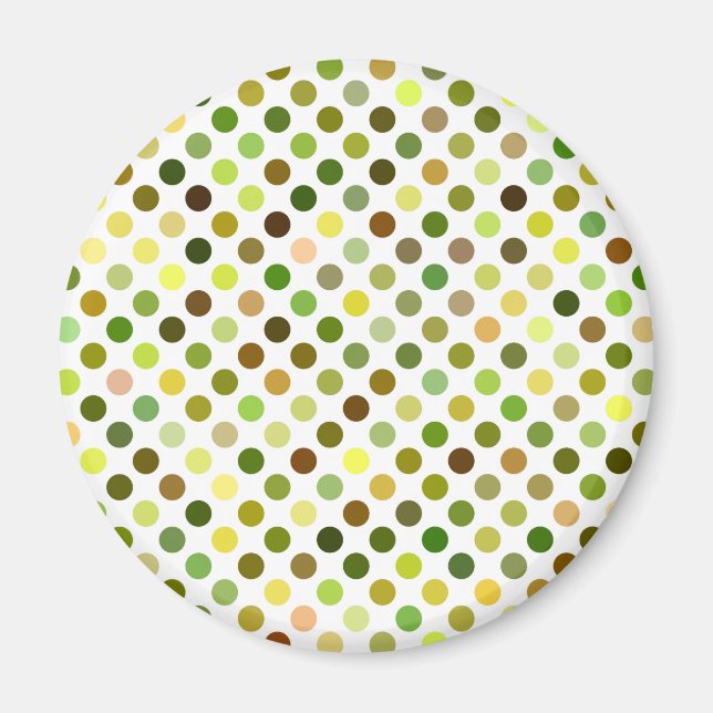 Imán Puntos amarillo y verde (Frente)