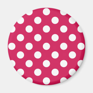 Imán Puntos de polka blanco sobre cereal