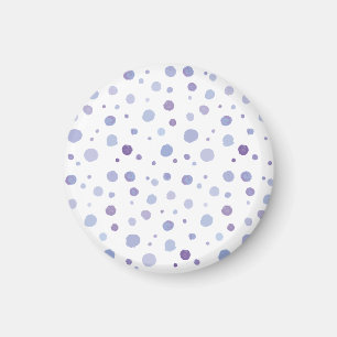 Imán puntos de polka pintados a mano
