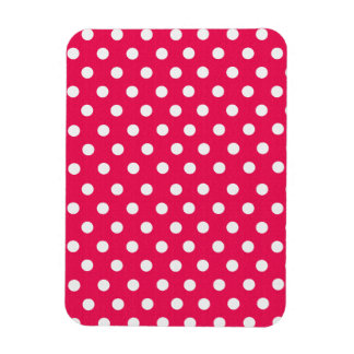 Imán Puntos De Polka Rosa Y Blanco