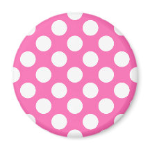 Puntos de Polka Rosado Caliente