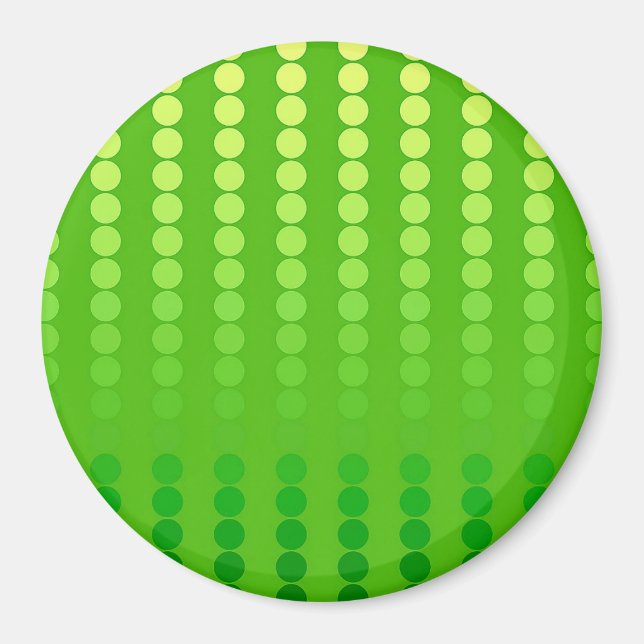 Imán Puntos de satén - tonos verde lima (Frente)
