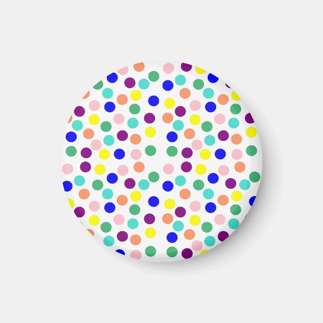 Imán Puntos de varios colores (Frente)