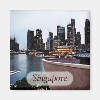 Imán Puntos de vista de rascacielos: Singapur Magnet