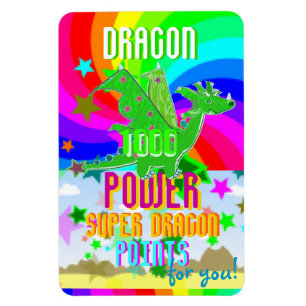 Imán ¡Puntos estupendos del dragón del poder del drag