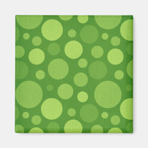Imán Puntos verdes de la burbuja de Polka Alien
