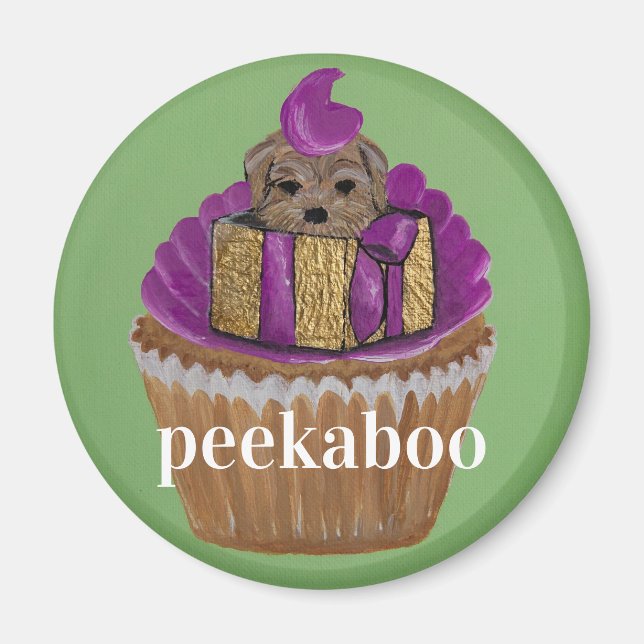 Imán Pupcake Peekaboo (Frente)