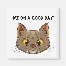 Imán Puramente pacífico: cara de gato