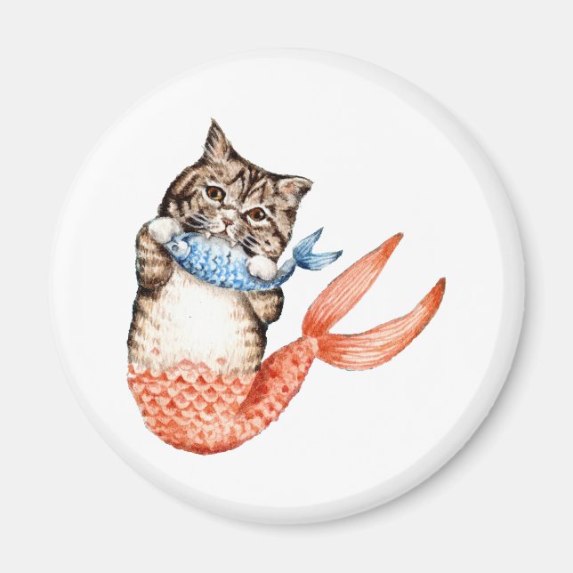 Imán Purmaid Cat Mermaid (Frente)