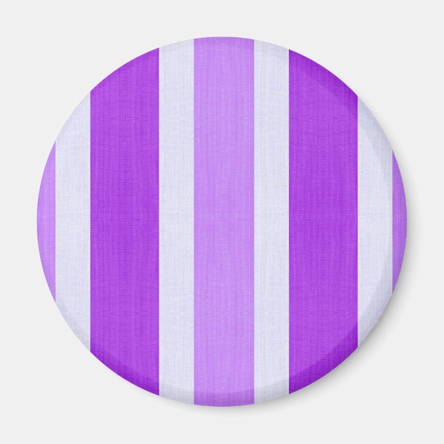 Imán Purple and White Stripes (Frente)