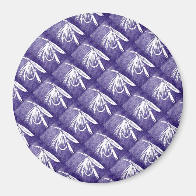 Imán "Purple Coachman" Classic Trout Dry Fly Magnet (Frente)