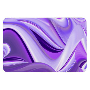 Imán Purple Dreams , Abstract 3D Rainbow Art