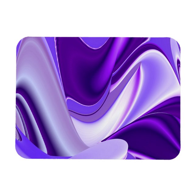 Imán Purple Dreams , Abstract Fantasy Rainbow-Art (Horizontal)