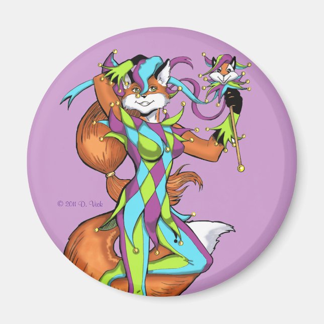 Imán Purple Jester Magnet (Frente)