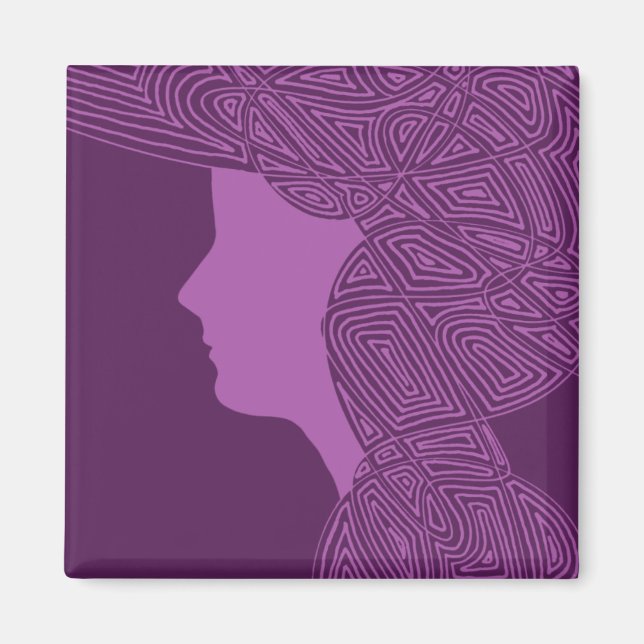 Imán Purple Lady (Frente)
