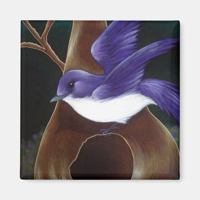 Imán PURPLE MARTIN BIRD Magnet (Frente)
