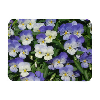 Imán Purple Pansies Garden Floral