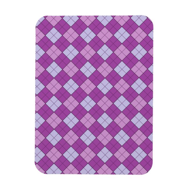Imán Purple Plaid (Vertical)