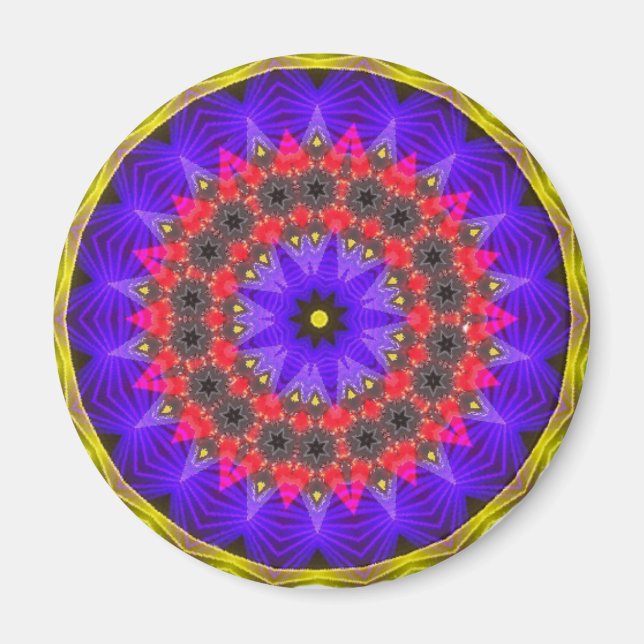 Imán Purple, Red, Black Spinning ~ Stunning Design (Frente)