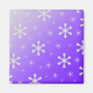 Imán Purple Snowflake